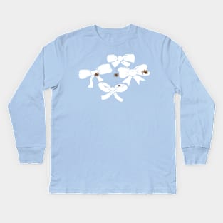 Spider Bows Kids Long Sleeve T-Shirt